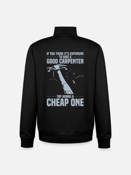 CARPENTER - Unisex Organic Zip Sweatshirt by Stanley/Stella - black