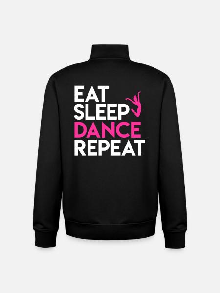 Dance and Life Motto Design - Unisex Organic Zip Sweatshirt by Stanley/Stella - black