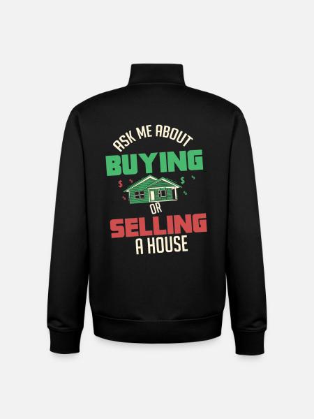 Immobilienmakler - Unisex Organic Zip Sweatshirt von Stanley/Stella - Schwarz