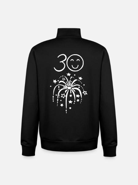 30th Birthday - Unisex Organic Zip Sweatshirt by Stanley/Stella - black