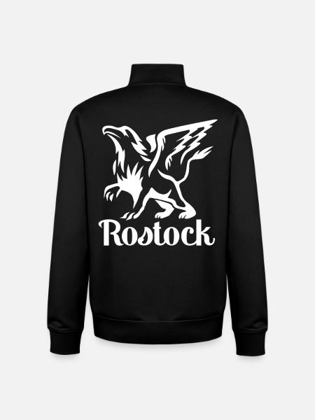 Rostock Greif HRO - Conception - Sweat zippé unisexe en coton bio Stanley/Stella - noir