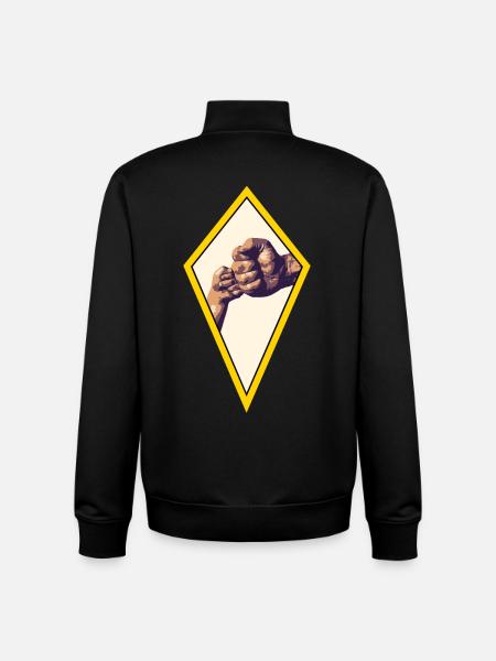 Père et fils Faust - Sweat zippé unisexe en coton bio Stanley/Stella - noir