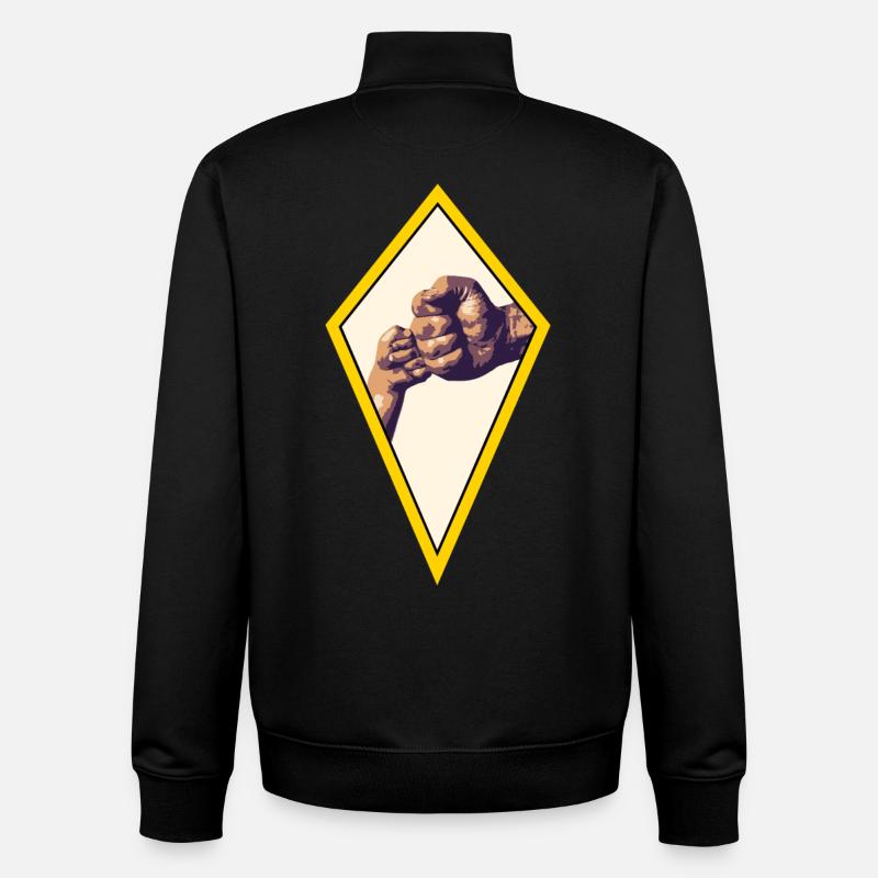 Father and son Faust - Unisex Organic Zip Sweatshirt by Stanley/Stella - black