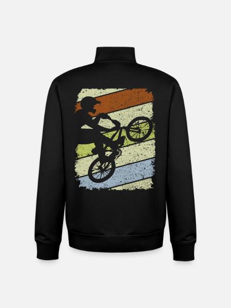 Bmx / BMX / bmx - Unisex Organic Zip Sweatshirt by Stanley/Stella - black