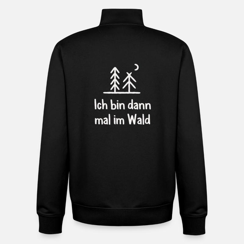 Wald Waldarbeiter Holzfäller - Unisex Organic Zip Sweatshirt von Stanley/Stella - Schwarz