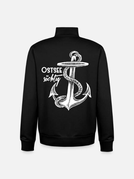 Ostsee-süchtig - Unisex Organic Zip Sweatshirt von Stanley/Stella - Schwarz