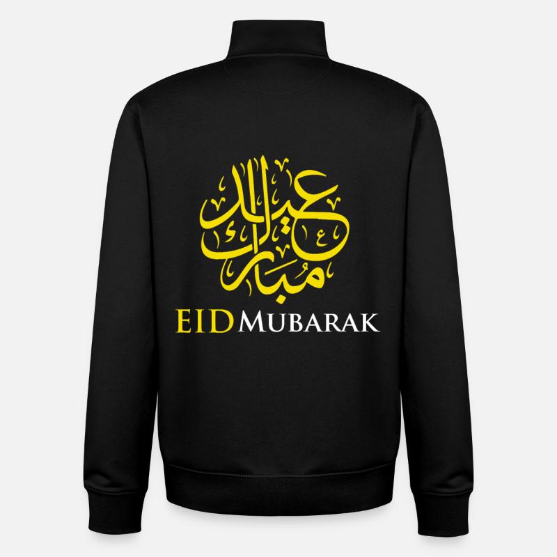 Islam Eid Mubarak - Unisex Organic Zip Sweatshirt von Stanley/Stella - Schwarz