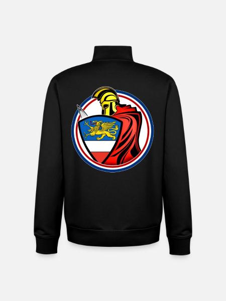 Rostock Swordsman - Unisex Organic Zip Sweatshirt by Stanley/Stella - black