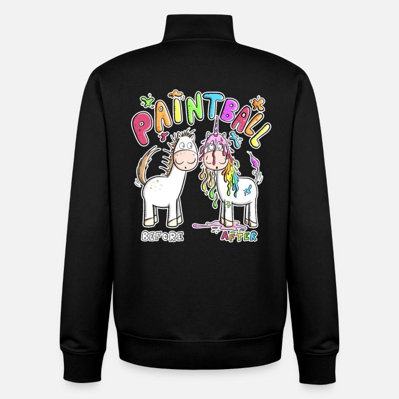 Paintball - Unisex Organic Zip Sweatshirt von Stanley/Stella - Schwarz