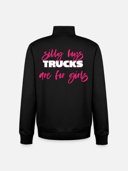 Camion camion voiture - Sweat zippé unisexe en coton bio Stanley/Stella - noir