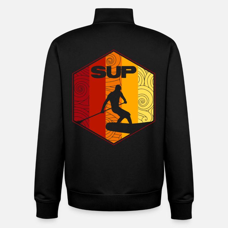 SUP Surf - Unisex Organic Zip Sweatshirt von Stanley/Stella - Schwarz