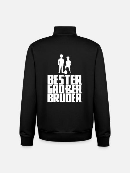 Bester großer Bruder - Unisex Organic Zip Sweatshirt von Stanley/Stella - Schwarz