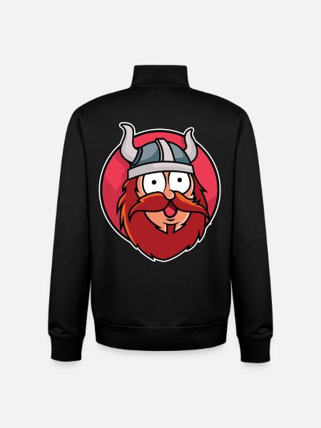 Lustiger Wikinger - Unisex Organic Zip Sweatshirt von Stanley/Stella - Schwarz