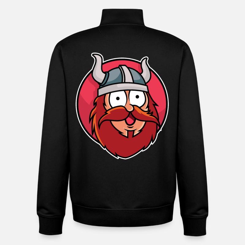 Lustiger Wikinger - Unisex Organic Zip Sweatshirt von Stanley/Stella - Schwarz