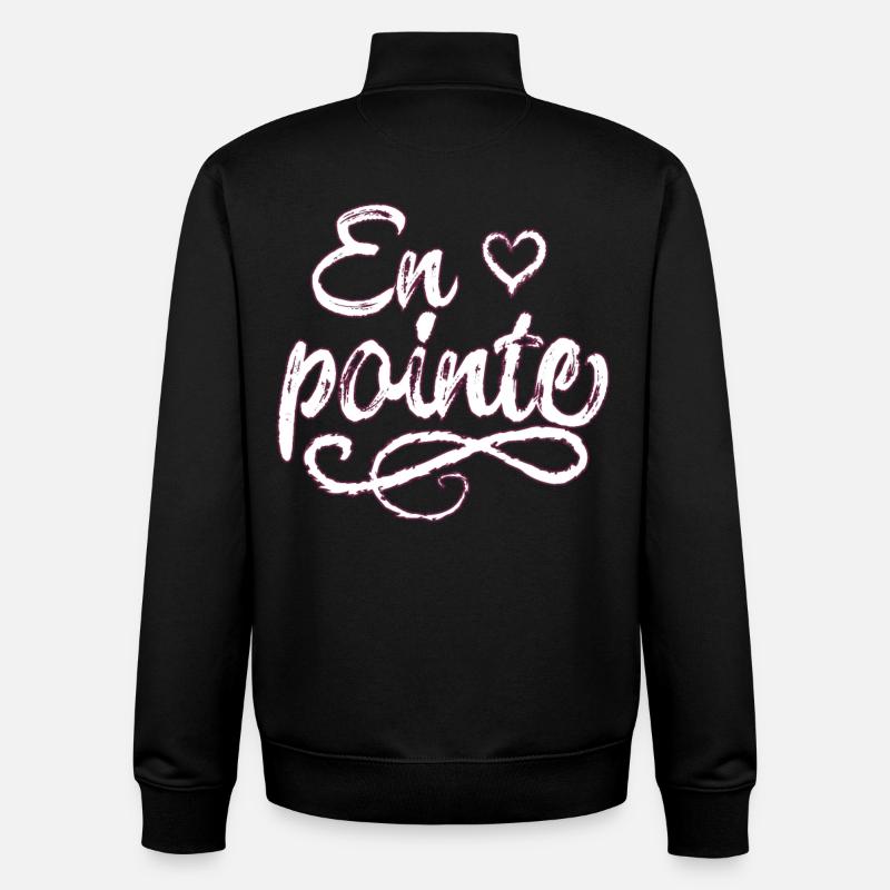 L'amour du ballet - Sweat zippé unisexe en coton bio Stanley/Stella - noir