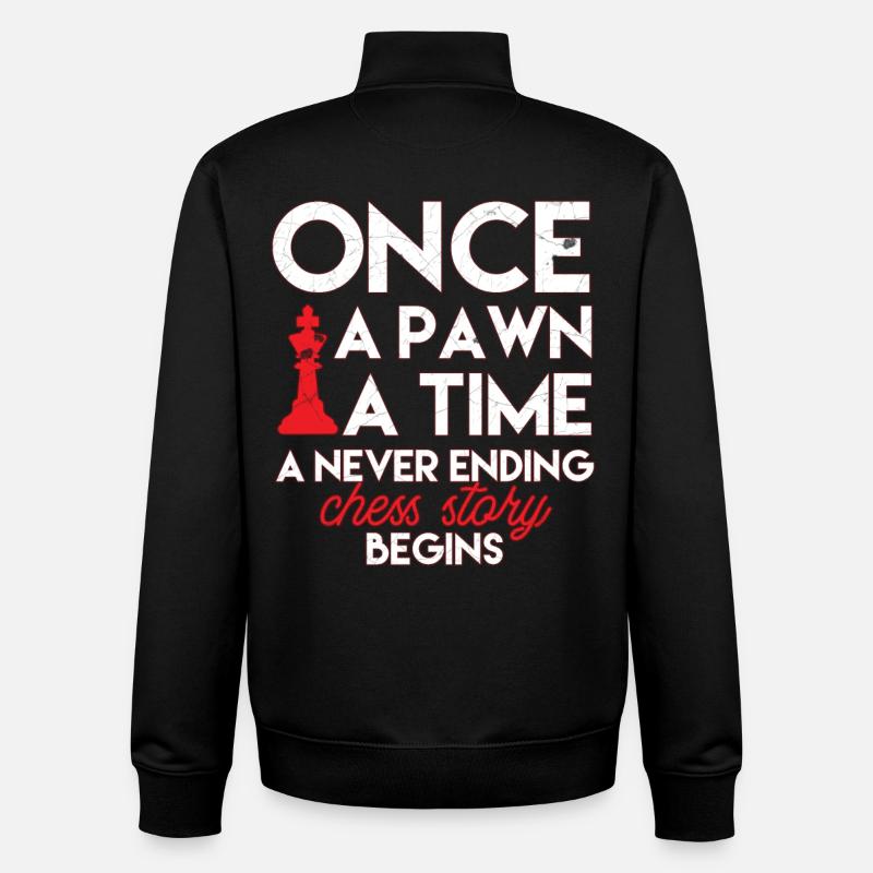 chess - Unisex Organic Zip Sweatshirt by Stanley/Stella - black