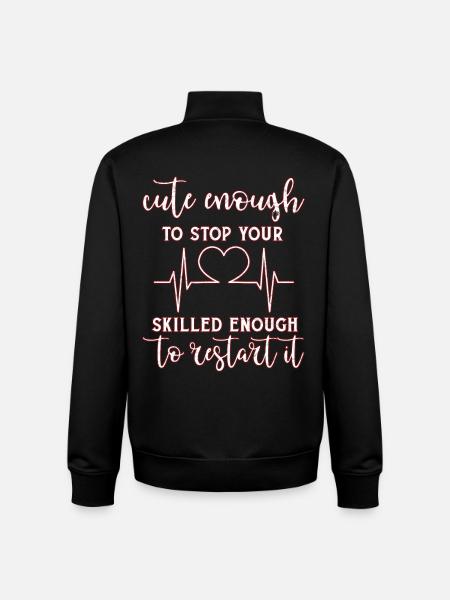 doctor - Unisex Organic Zip Sweatshirt by Stanley/Stella - black