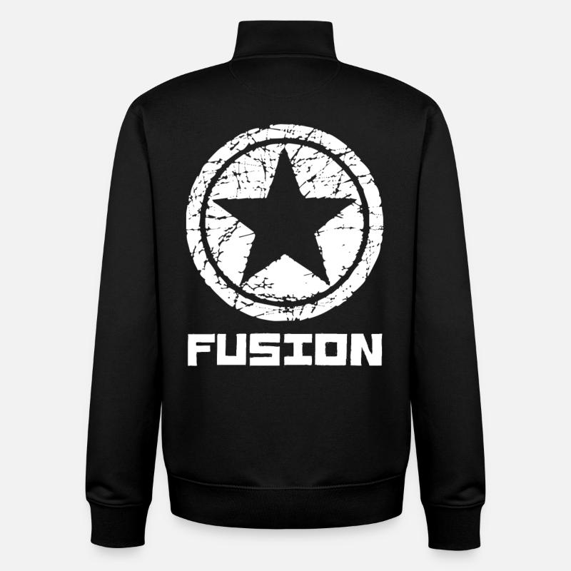 Fusion - Unisex Organic Zip Sweatshirt by Stanley/Stella - black