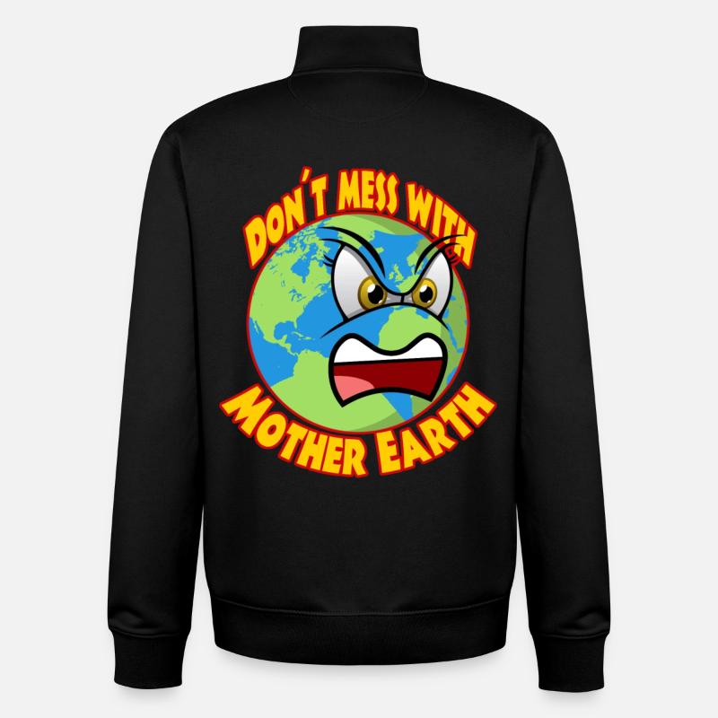 Climate Planet B Climate Protection Greta - Unisex Organic Zip Sweatshirt by Stanley/Stella - black