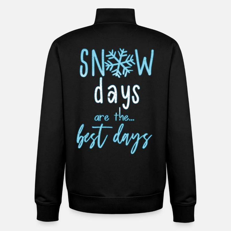 hiver - Sweat zippé unisexe en coton bio Stanley/Stella - noir