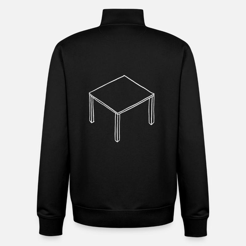 Table white - Unisex Organic Zip Sweatshirt by Stanley/Stella - black