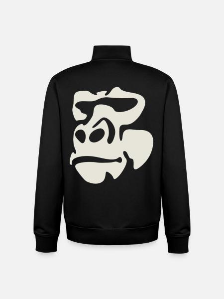 Gorilla - Unisex Organic Zip Sweatshirt by Stanley/Stella - black