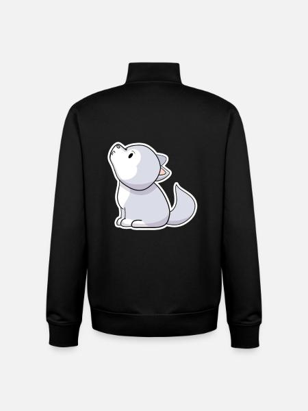 Wolf - Unisex Organic Zip Sweatshirt von Stanley/Stella - Schwarz