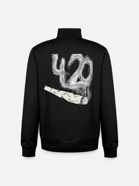 Joint - bag - smoke 420 - Unisex Organic Zip Sweatshirt by Stanley/Stella - black
