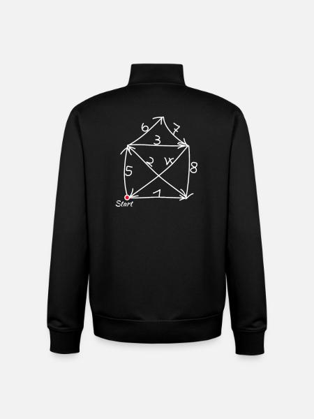 House of St. Nicholas Instructions enfin! - Sweat zippé unisexe en coton bio Stanley/Stella - noir