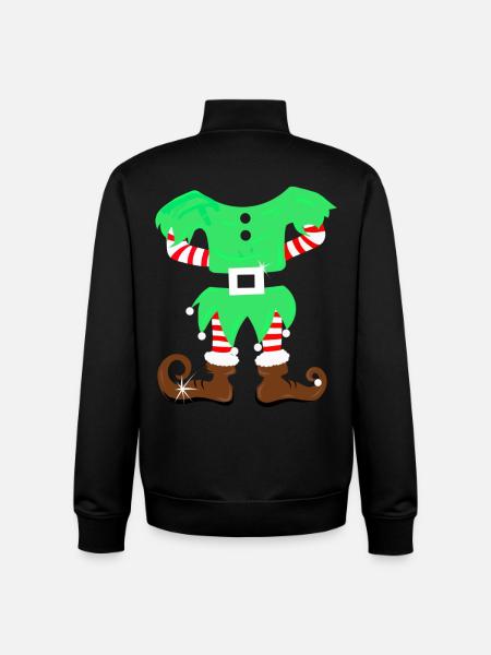 Christmas Elf Costume - Wichtel Suit - Unisex Organic Zip Sweatshirt by Stanley/Stella - black