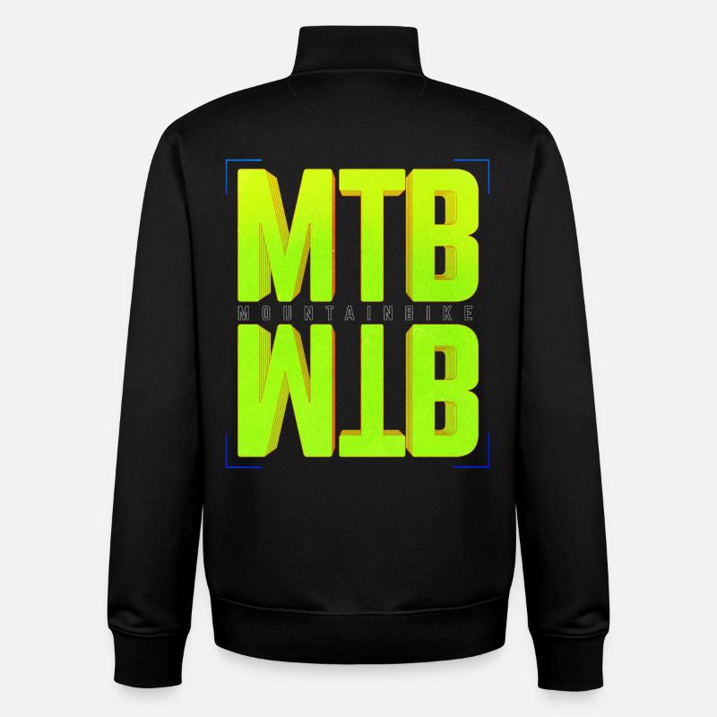 VTT VTT - Sweat zippé unisexe en coton bio Stanley/Stella - noir