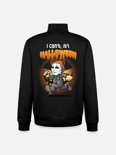I can't think it's Halloween - Unisex Organic Zip Sweatshirt by Stanley/Stella - black