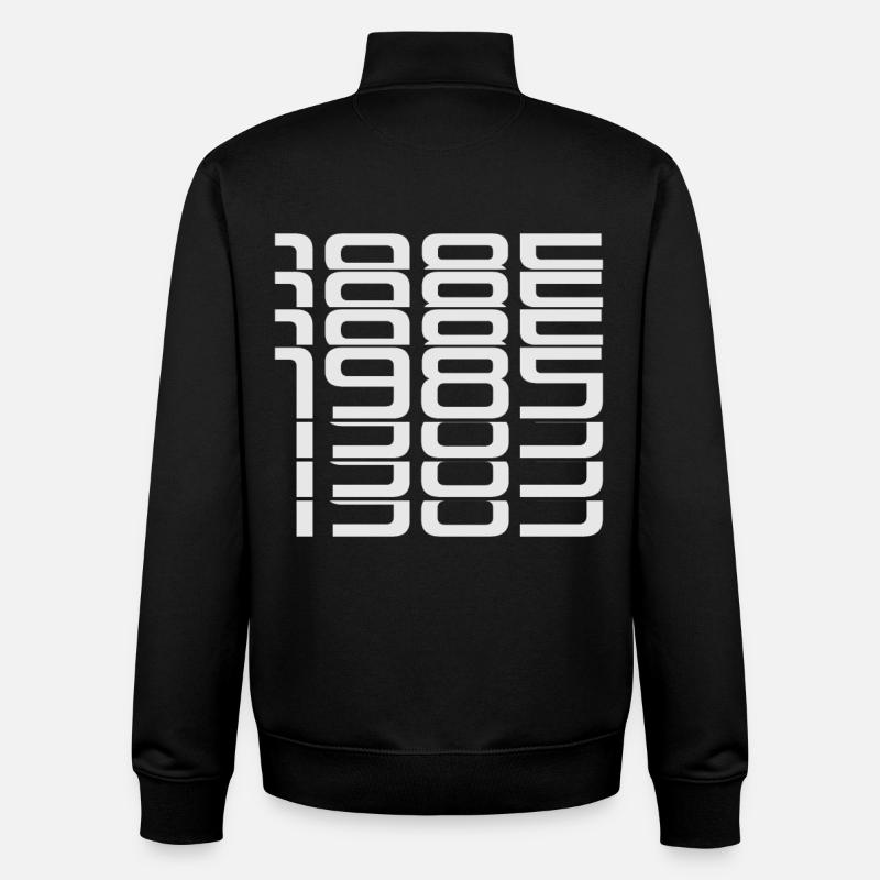 1985 - Unisex Organic Zip Sweatshirt von Stanley/Stella - Schwarz