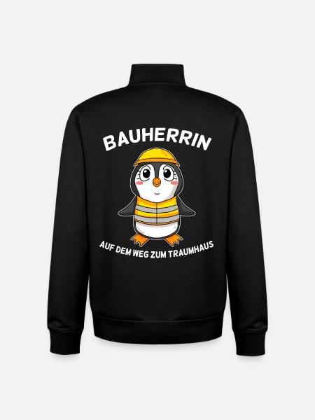 Bauherrin - Unisex Organic Zip Sweatshirt von Stanley/Stella - Schwarz