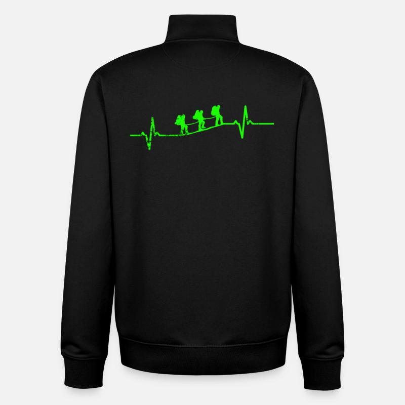Cadeau du randonneur - Sweat zippé unisexe en coton bio Stanley/Stella - noir