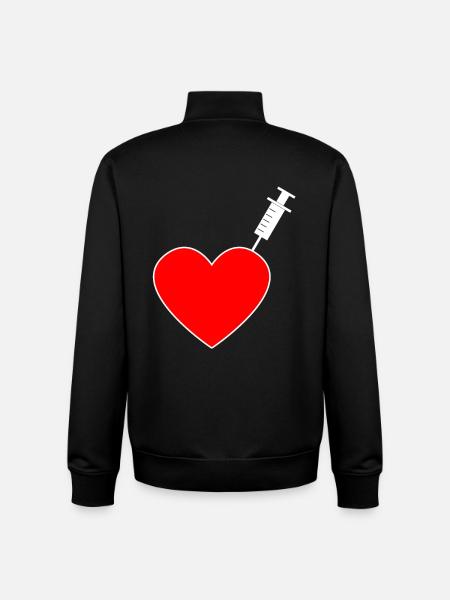 Impfung - Ich bin geimpft - Unisex Organic Zip Sweatshirt von Stanley/Stella - Schwarz