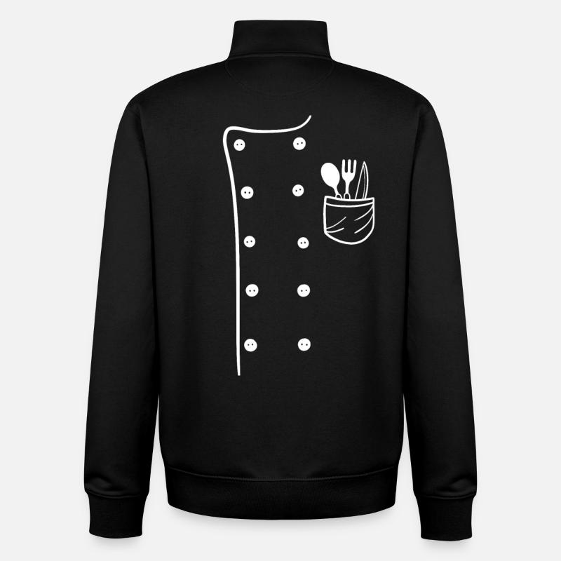 Koch - Unisex Organic Zip Sweatshirt von Stanley/Stella - Schwarz