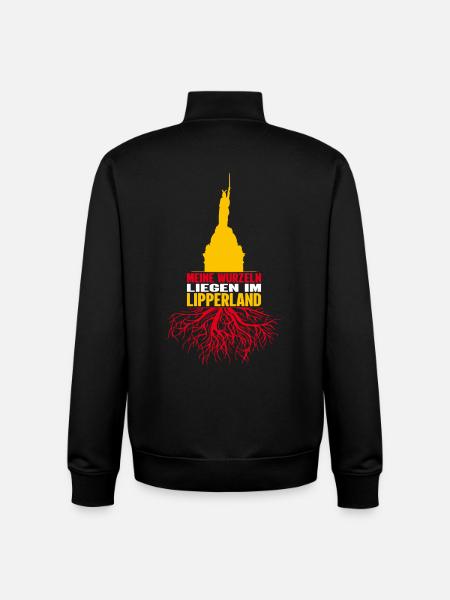 Lippe Lipperland Hermannsdenkmal Kreis Lippe - Unisex Organic Zip Sweatshirt von Stanley/Stella - Schwarz