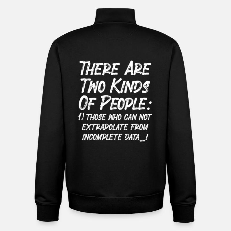 Incomplete Data Funny Science Nerd - Unisex Organic Zip Sweatshirt by Stanley/Stella - black