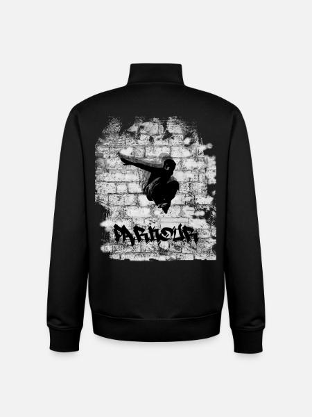 Parkour - Unisex Organic Zip Sweatshirt by Stanley/Stella - black