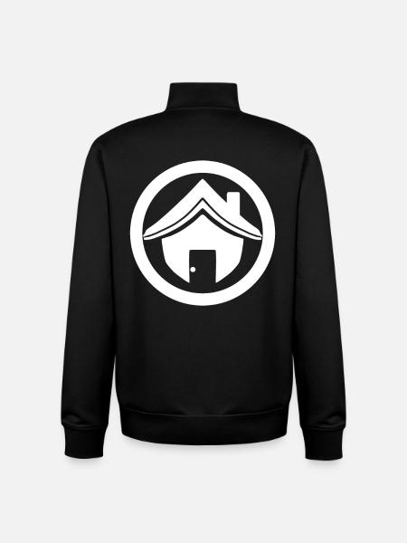 Maison toit - Sweat zippé unisexe en coton bio Stanley/Stella - noir
