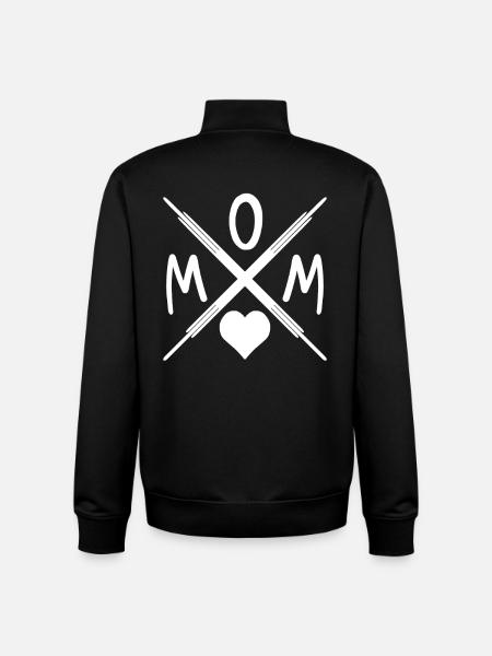 Mom - Mutter - Mama - Unisex Organic Zip Sweatshirt by Stanley/Stella - black