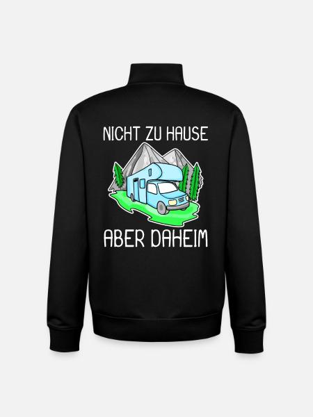 Wohnmobil Blau - Unisex Organic Zip Sweatshirt von Stanley/Stella - Schwarz