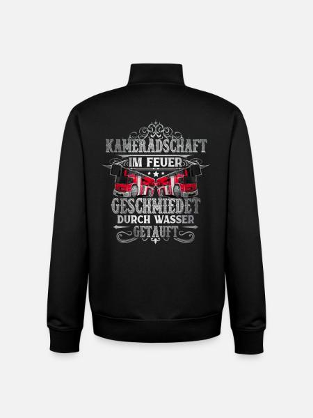 Feuerwehrmann Feuerwehr - Unisex Organic Zip Sweatshirt von Stanley/Stella - Schwarz