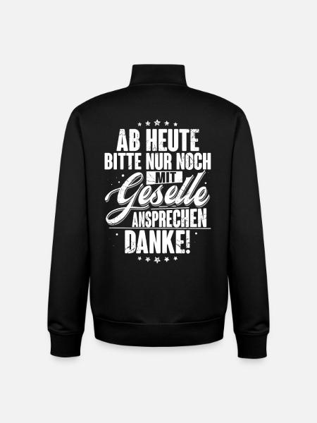 Gesellenprüfung Geselle - Unisex Organic Zip Sweatshirt von Stanley/Stella - Schwarz