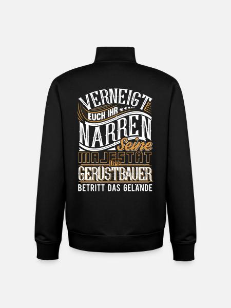 Gerüstbauer - Unisex Organic Zip Sweatshirt von Stanley/Stella - Schwarz