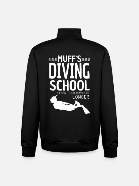 Tauchschule - Unisex Organic Zip Sweatshirt von Stanley/Stella - Schwarz