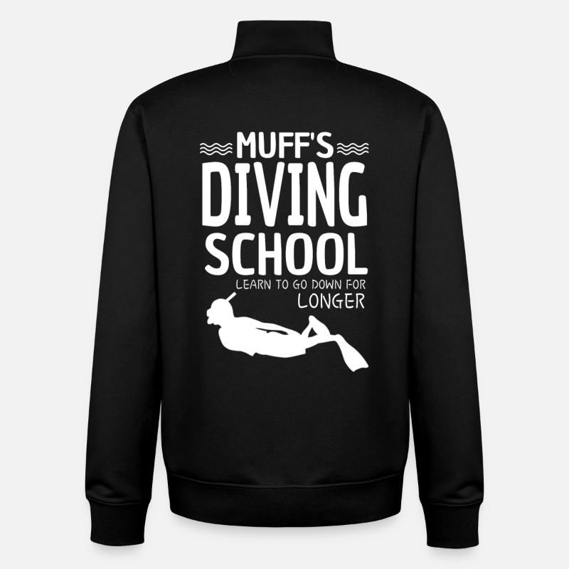 Tauchschule - Unisex Organic Zip Sweatshirt von Stanley/Stella - Schwarz