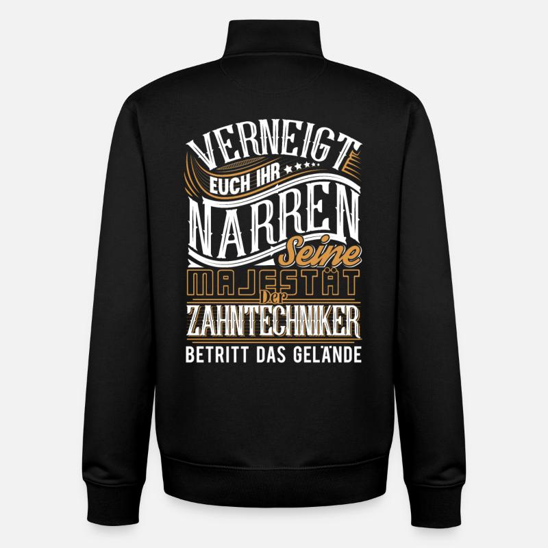Zahntechniker - Unisex Organic Zip Sweatshirt von Stanley/Stella - Schwarz