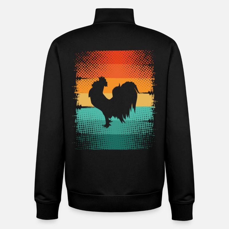 Hahn - Unisex Organic Zip Sweatshirt von Stanley/Stella - Schwarz